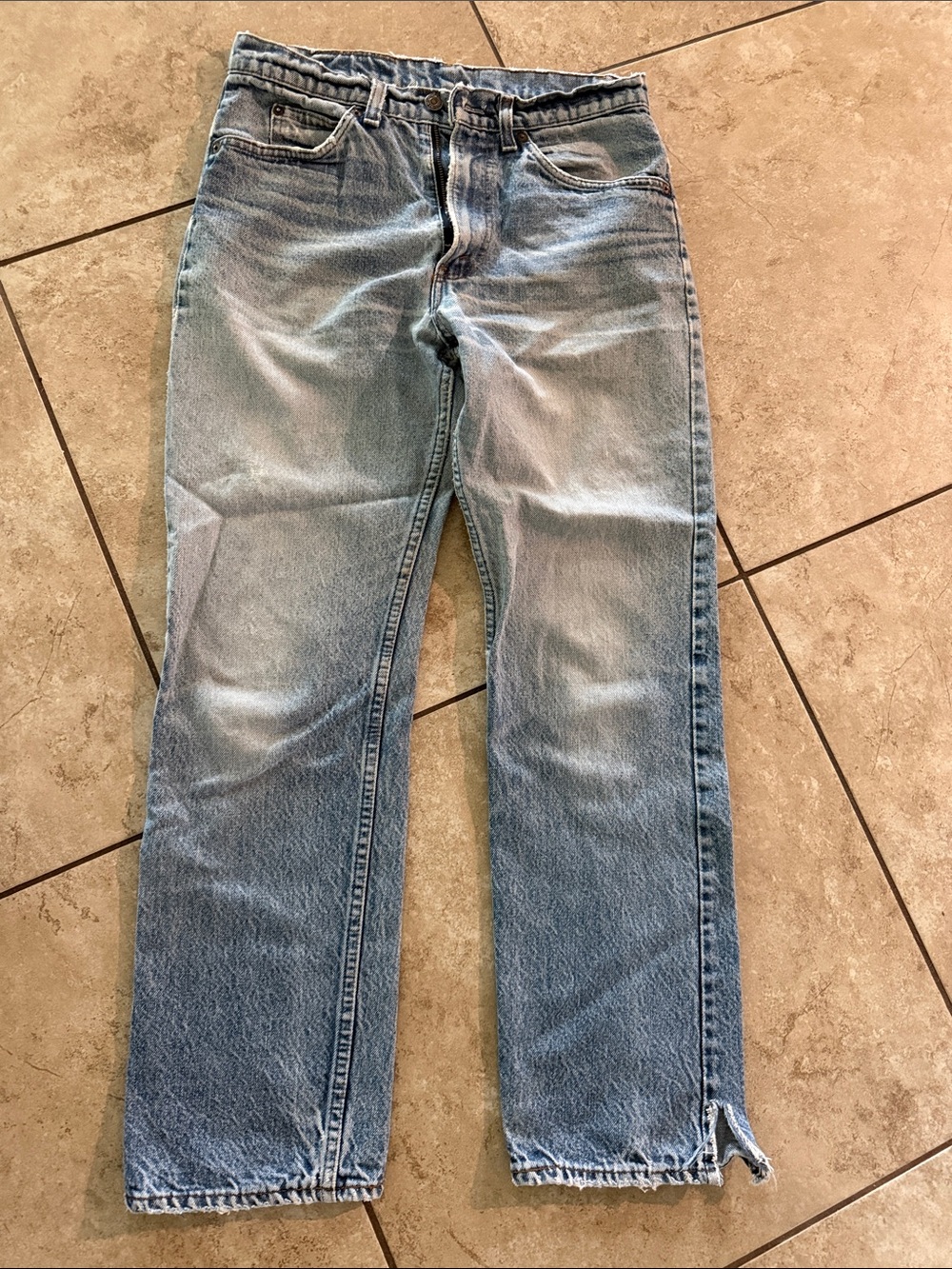 Levi's orange tags 1980’s, Relaxed Straight Leg Jeans in Faded Blue